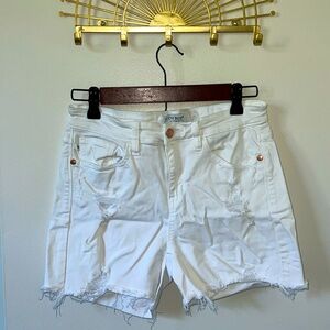 Judy Blue White Jean Shorts